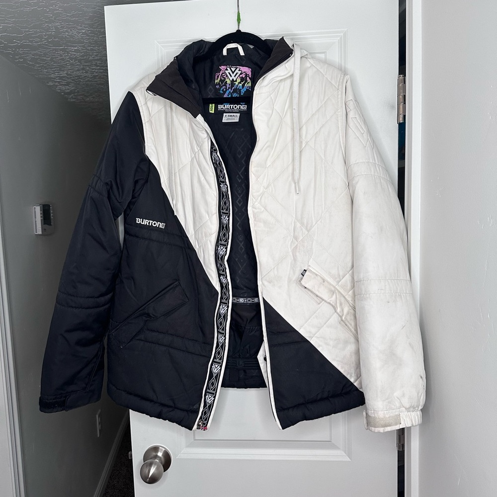 Burton “The White Collection” DryRide snowboard jacket, size X-Small